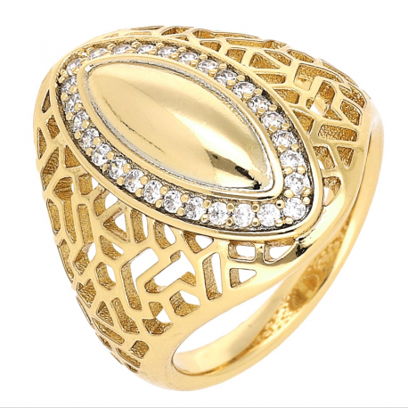 PIERŚCIONEK POZŁACANY 21 MM ELEGANCE XUPING 60839