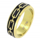 PIERŚCIONEK POZŁACANY 6 MM S. STEEL TTM XUPING 60840