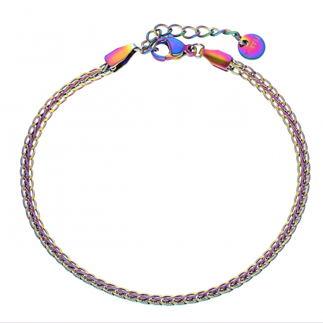 BRANSOLETKA PETROL 18+3 CM 3 MM S. STEEL TTM XUPING 60857