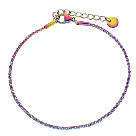 BRANSOLETKA PETROL 18+3 CM 1,5 MM S. STEEL TTM XUPING 60859