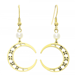 KOLCZYKI POZŁACANE 49/20 MM S. STEEL TTM XUPING 60958