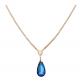 CELEBRYTKA POZŁACANA 46+5 CM SAPPHIRE CRYSTAL XUPING 61042