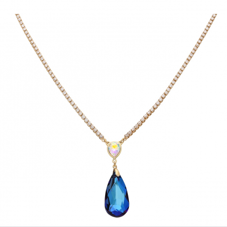 CELEBRYTKA POZŁACANA 46+5 CM SAPPHIRE CRYSTAL XUPING 61042