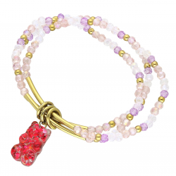 BRANSOLETKA POZŁACANA ELESTIC S, STEEL TTM XUPING 61139