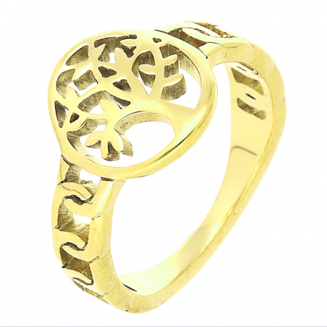PIERŚCIONEK POZŁACANY 12 MM S. STEEL TTM XUPING 61204