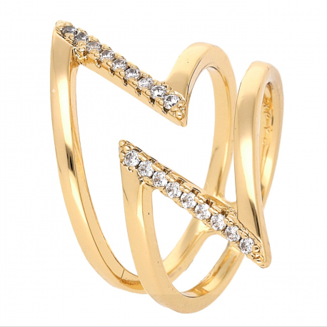 PIERŚCIONEK POZŁACANY24 MM PIORUN XUPING 61208