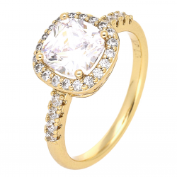 PIERŚCIONEK POZŁACANY 10 MM ELEGANCE XUPING 61214