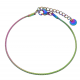 BRANSOLETKA PETROL 17+3 CM 1,3 MM S. STEEL TTM XUPING 61522
