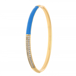 BRANSOLETKA POZŁACANA 57/4 MM EMALIOWANY BANGLE XUPING 61985