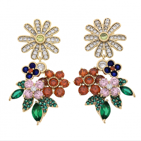 KOLCZYKI POZŁACANE 44/23 MM LUXURY XUPING 61977