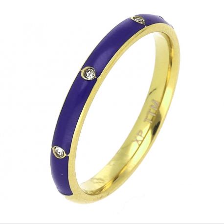 PIERŚCIONEK POZŁACANY 3 MM S. STEEL TTM XUPING 62000