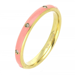 PIERŚCIONEK POZŁACANY 3 MM S. STEEL TTM XUPING 62004