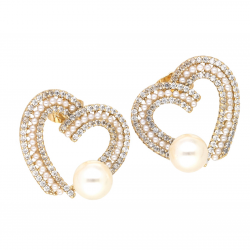 KOLCZYKI POZŁACANE 21/24 MM LUXURY XUPING 62020