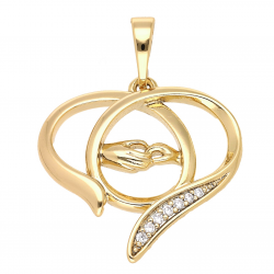 ZAWIESZKA POZŁACANA 30/23 MM HEART OF LOVE XUPING 62085