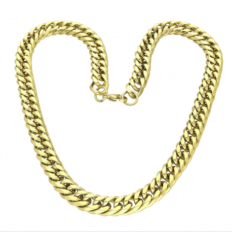 ŁAŃCUSZEK POZŁACANY 50 CM 11 MM S. STEEL TTM XUPING 62099