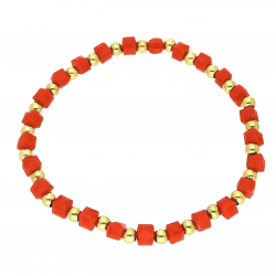 BRANSOLETKA POZŁACANA ELASTIC 4 MM S. STEEL TTM XUPING 62499