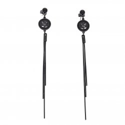 KOLCZYKI BLACK 101/11 MM S, STEEL TTM XUPING 62685