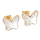 KOLCZYKI POZŁACANE 12/14 MM CRYSTAL XUPING 62720