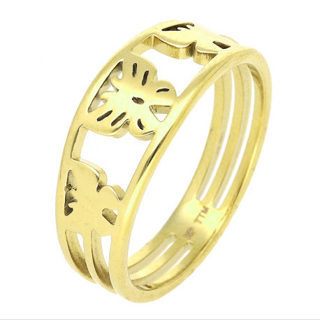 PIERŚCIONEK POZŁACANY 9 MM S. STEEL TTM XUPING 62839