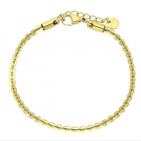 BRANSOLETKA POZŁACANA 17+3 CM 3 MM S. STEEL TTM XUPING 63232