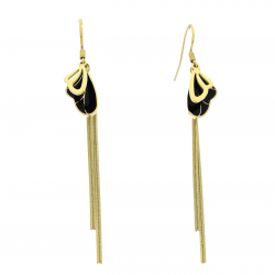 KOLCZYKI POZŁACANE 78/9 MM S, STEEL TTM XUPING 63293