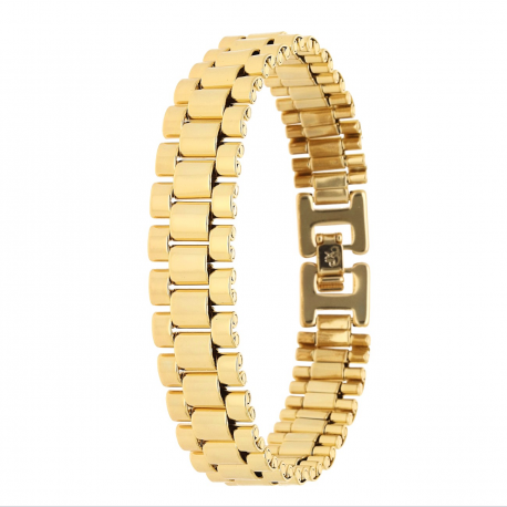 BRANSOLETKA POZŁACANA 19 CM 13 MM CZYSTE ZŁOTO XUPING 63469