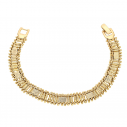 BRANSOLETKA POZŁACANA 18 CM 10 MM CZYSTE ZŁOTO XUPING 63471