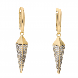 KOLCZYKI POZŁACANE 45/9 MM LUXURY XUPING 63500