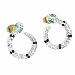 KOLCZYKI POZŁACANE 18/15 MM S, STEEL TTM XUPING 63688