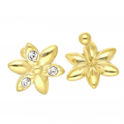 KOLCZYKI POZŁACANE PIERCING 18/16 MM S, STEEL TTM XUPING 63723
