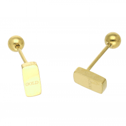 KOLCZYKI POZŁACANE PIERCING 8/4 MM S, STEEL TTM XUPING 63732