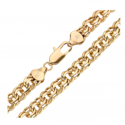 ŁAŃCUSZEK POZŁACANY 60 CM 8 MM GARIBALDI XUPING 63744