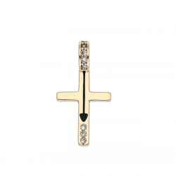 ZAWIESZKA POZŁACANA 21/11 MM KRZYŻYK XUPING 63764