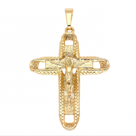 ZAWIESZKA POZŁACANA 53/32 MM KRZYŻYK XUPING 63769