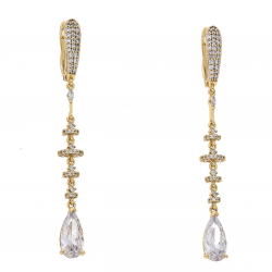 KOLCZYKI POZŁACANE 60/7 MM LUXURY XUPING 63830