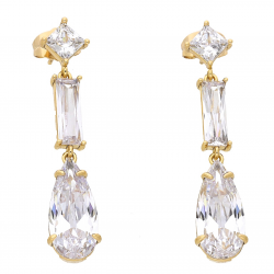 KOLCZYKI POZŁACANE 43/9 MM LUXURY XUPING 63893