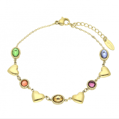 BRANSOLETKA POZŁACANA 18+3 CM S. STEEL TTM XUPING 63943