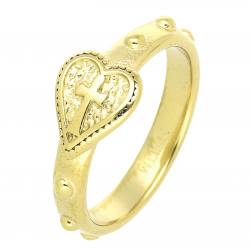 PIERŚCIONEK POZŁACANY 8 MM S. STEEL TTM XUPING 64225