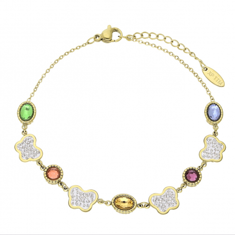 BRANSOLETKA POZŁACANA 20+3 CM 8 MM S. STEEL TTM XUPING 64296