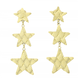 KOLCZYKI POZŁACANE 50/19 MM S, STEEL TTM XUPING 64357