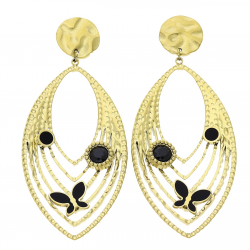 KOLCZYKI POZŁACANE 55/24 MM S, STEEL TTM XUPING 64361