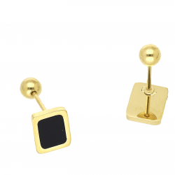 KOLCZYKI POZŁACANE PIERCING 8/7 MM S, STEEL TTM XUPING 64394