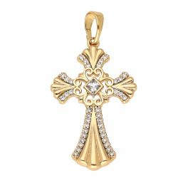 ZAWIESZKA POZŁACANA 35/18 MM KRZYŻYK XUPING 64447