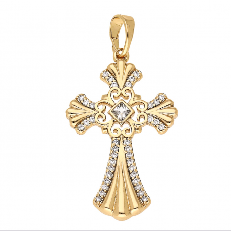 ZAWIESZKA POZŁACANA 35/18 MM KRZYŻYK XUPING 64447