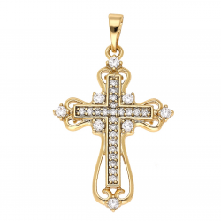 ZAWIESZKA POZŁACANA 38/22 MM KRZYŻYK XUPING 64449