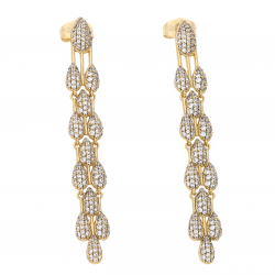KOLCZYKI POZŁACANE 61/8 MM ROYAL LUXURY XUPING 64540
