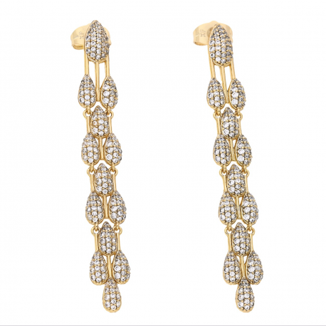 KOLCZYKI POZŁACANE 61/8 MM ROYAL LUXURY XUPING 64540