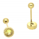 KOLCZYKI POZŁACANE PIERCING 6 MM S, STEEL TTM XUPING 64736