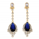 KOLCZYKI POZŁACANE 61/18 MM ROYAL LUXURY XUPING 65071