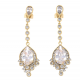 KOLCZYKI POZŁACANE 61/18 MM ROYAL LUXURY XUPING 65075